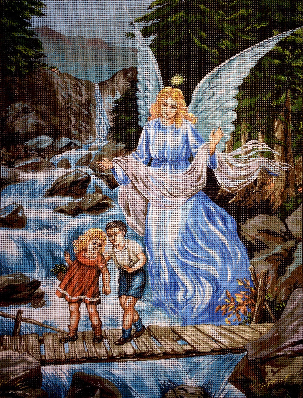 Gobelin Tapestry Needlepoint Kit Angel printed Etsy
