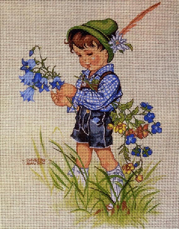 Needlepoint Kit Lungershausen's Childrens printed canvas cod 1207 