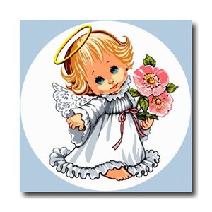 Tapestry Gobelin Needlepoint Kit &quot;Sweet Angel&quot; printed canvas 051