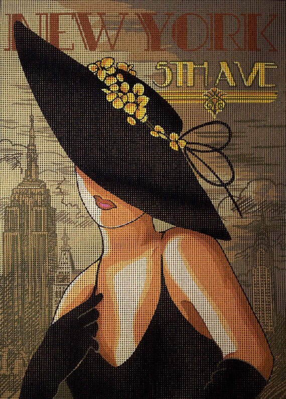 Gobelin Tapestry Needlepoint Kit new York Printed Etsy