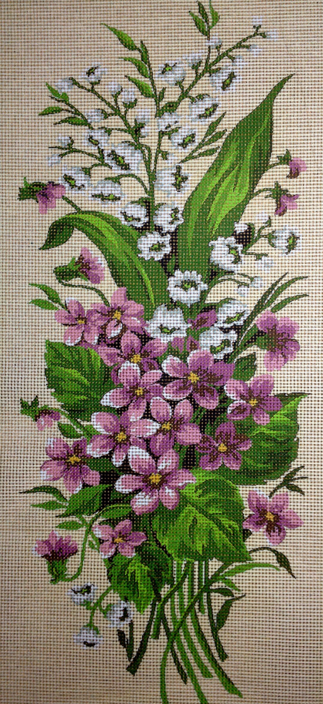 Gobelin Tapestry Needlepoint Kit flowers Printed Canvas 225 Etsy
