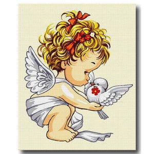 Tapestry Gobelin Needlepoint Kit Angel printed canvas  1053
