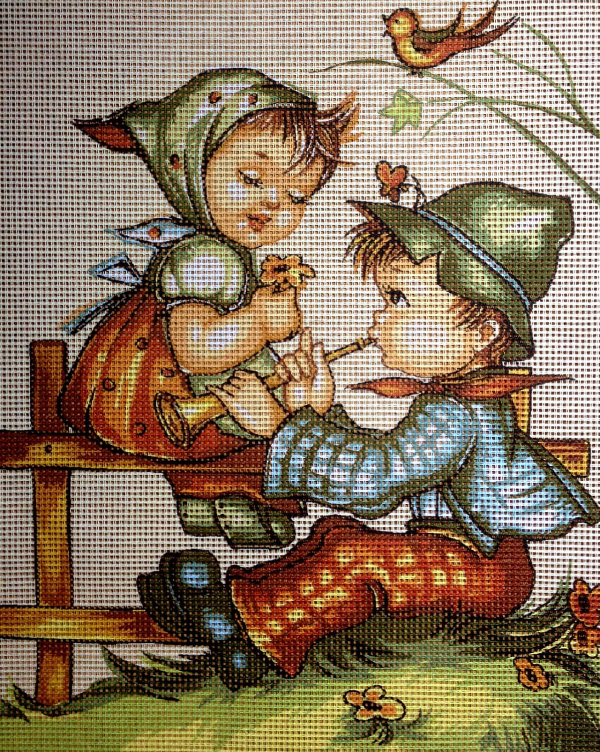 Tapestry Gobelin Needlepoint Kit hummel Printed Etsy
