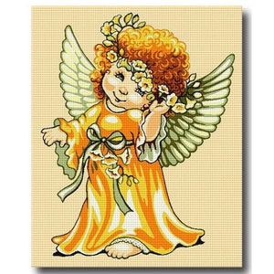 Tapestry Gobelin Needlepoint Kit Angel printed canvas  1057