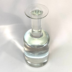Half Gal 12 &quot;Klarglasflasche | Enghalsvase mit flachem Rand | Moderne/zeitgenössische/industrielle Karaffe | Apothekerglas/Krug/Flask/Fläschchen