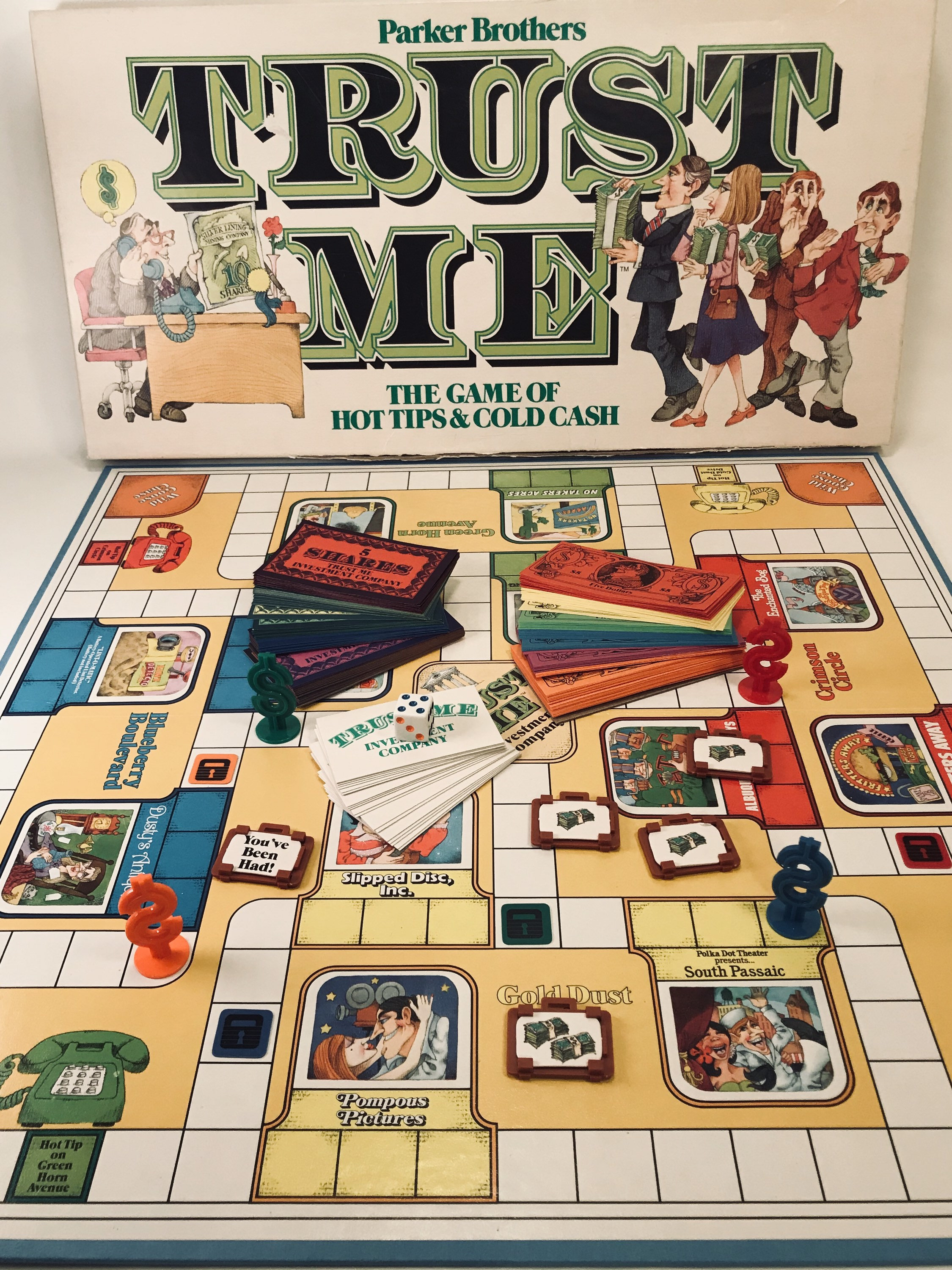 TRUST ME Investment Board Game Parker Brothers Game of Hot Etsy