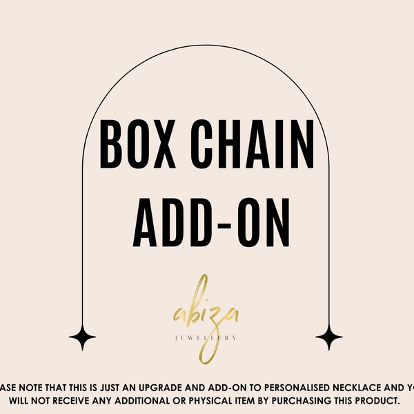 Box Chain Add-On by Abiza Jewellery