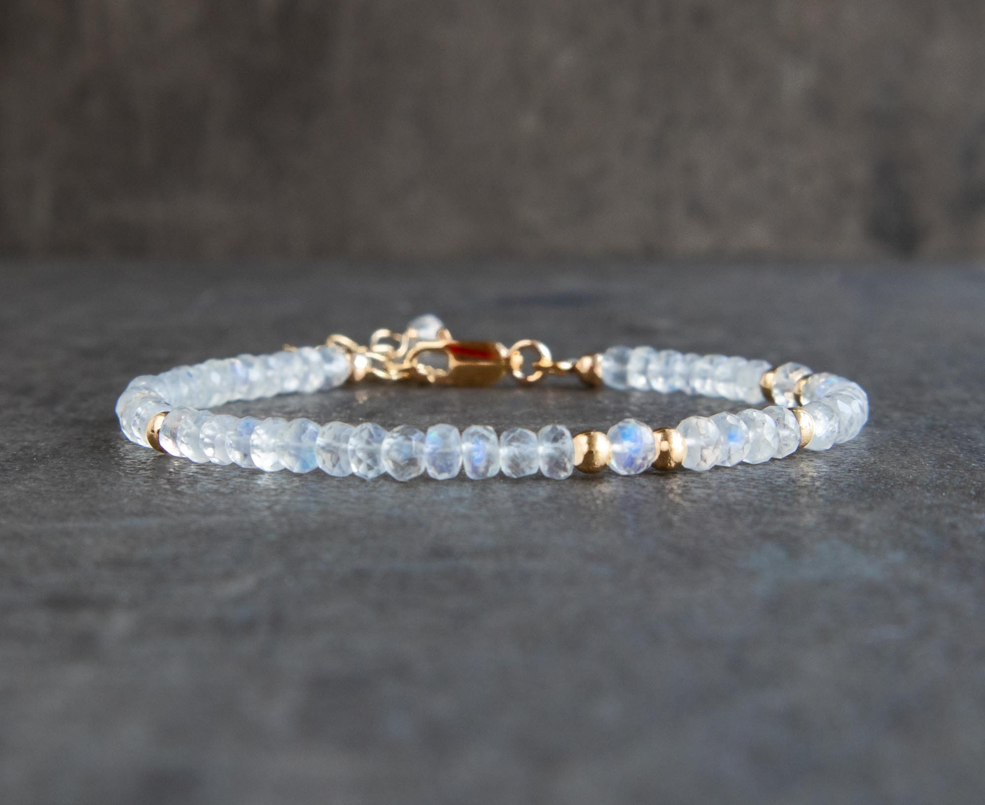 Bracelet pierre naturelle femme Moonstone réglable fantaisy | Leriana