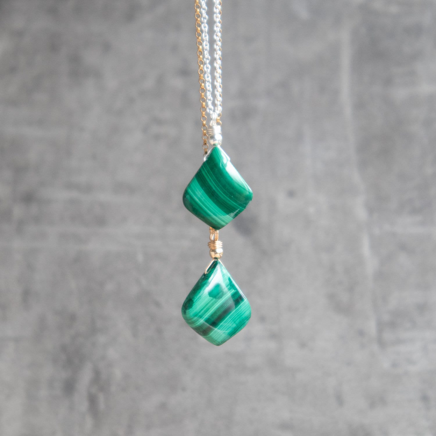 Authentic malachite necklace deals