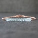 Aquamarine Bracelet, Aquamarine Jewelry, Crystal Beaded Bracelets for Women, March Birthstone Bracelet, Sterling Silver&Rose Gold Filled