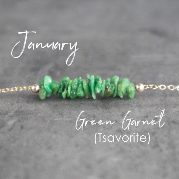 Green garnet hotsell necklace