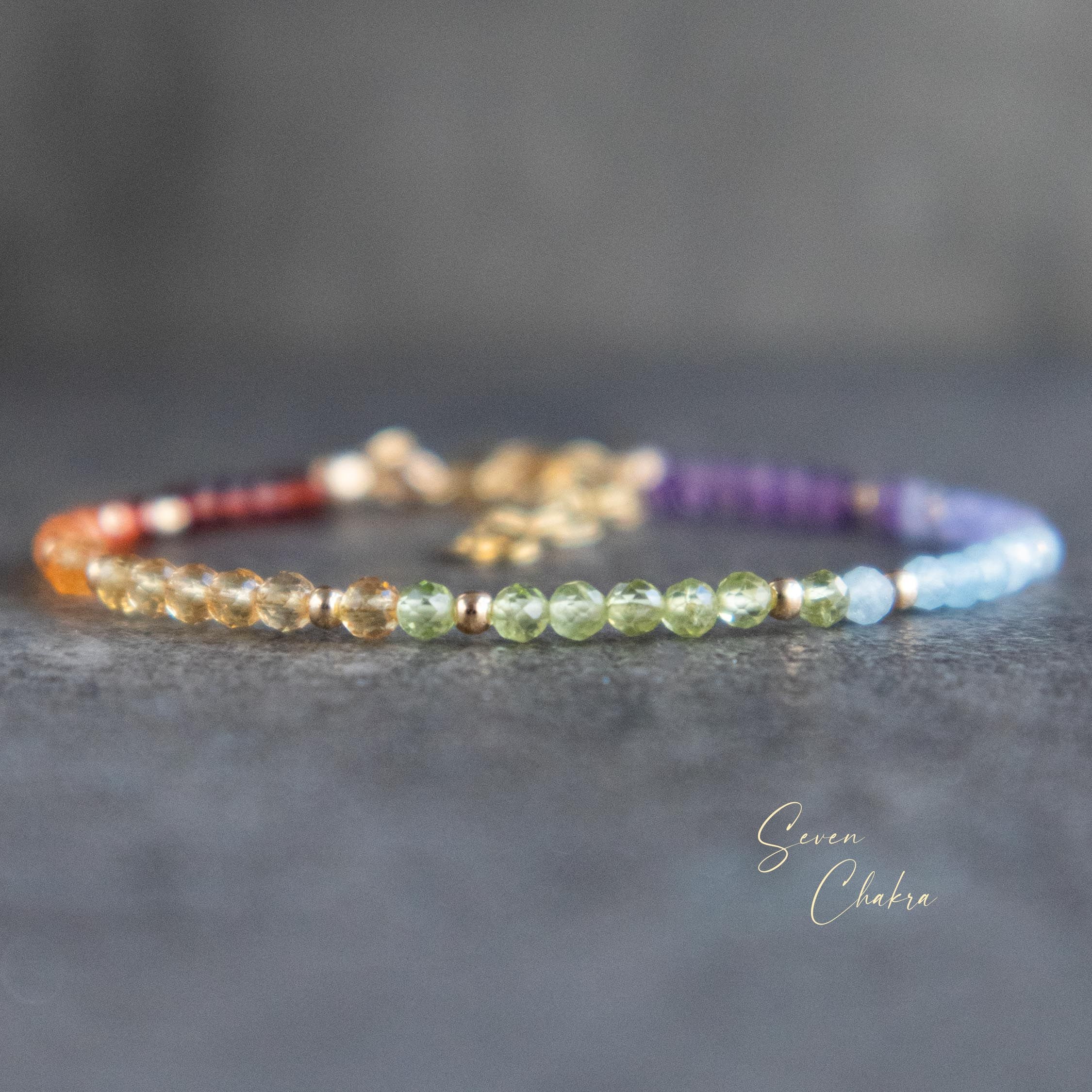 7 Chakras Crystal Jewelry Spiritual Beads Bracelet – GENASTO