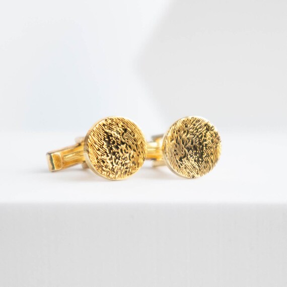 Fingerprint cufflinks hotsell