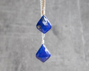 Lapis Lazuli Necklace, Lapis Lazuli Jewelry, Gemstone Pendant Necklace s For Women, Gift for Her