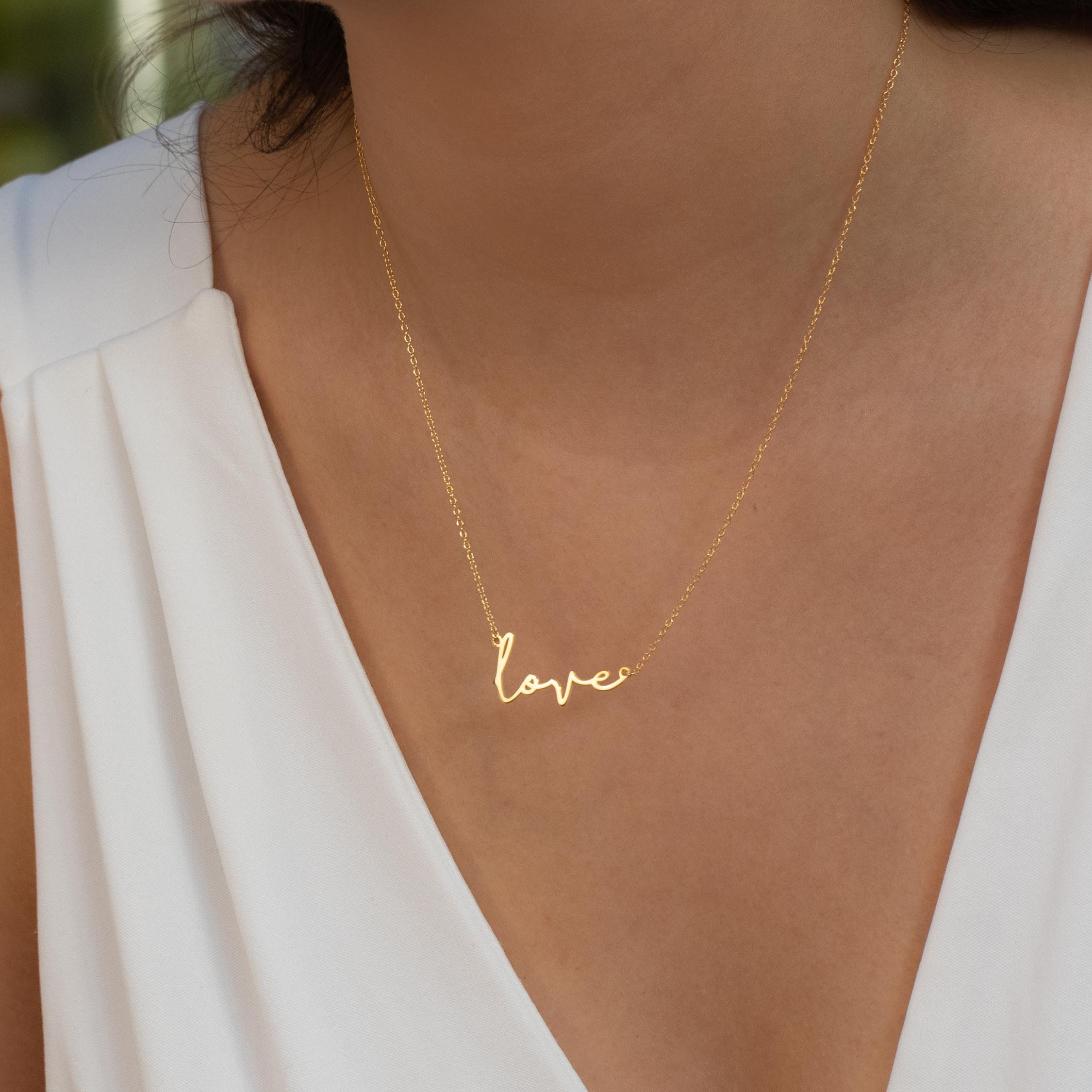Gold love deals chain