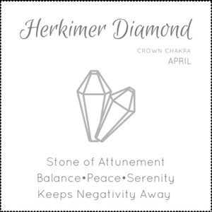 Herkimer Diamond Bracelet, Raw Crystal Bracelets for Women, Herkimer Jewelry, Birthday Gifts for Her, April Birthstone image 5