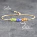 Family Birthstone Bracelet, Gifts for Mum Birthday Christmas, Grandma Bracelet, Birthstone Jewellery 