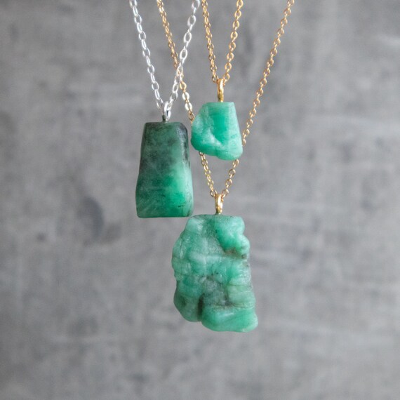 Emerald on sale crystal pendant