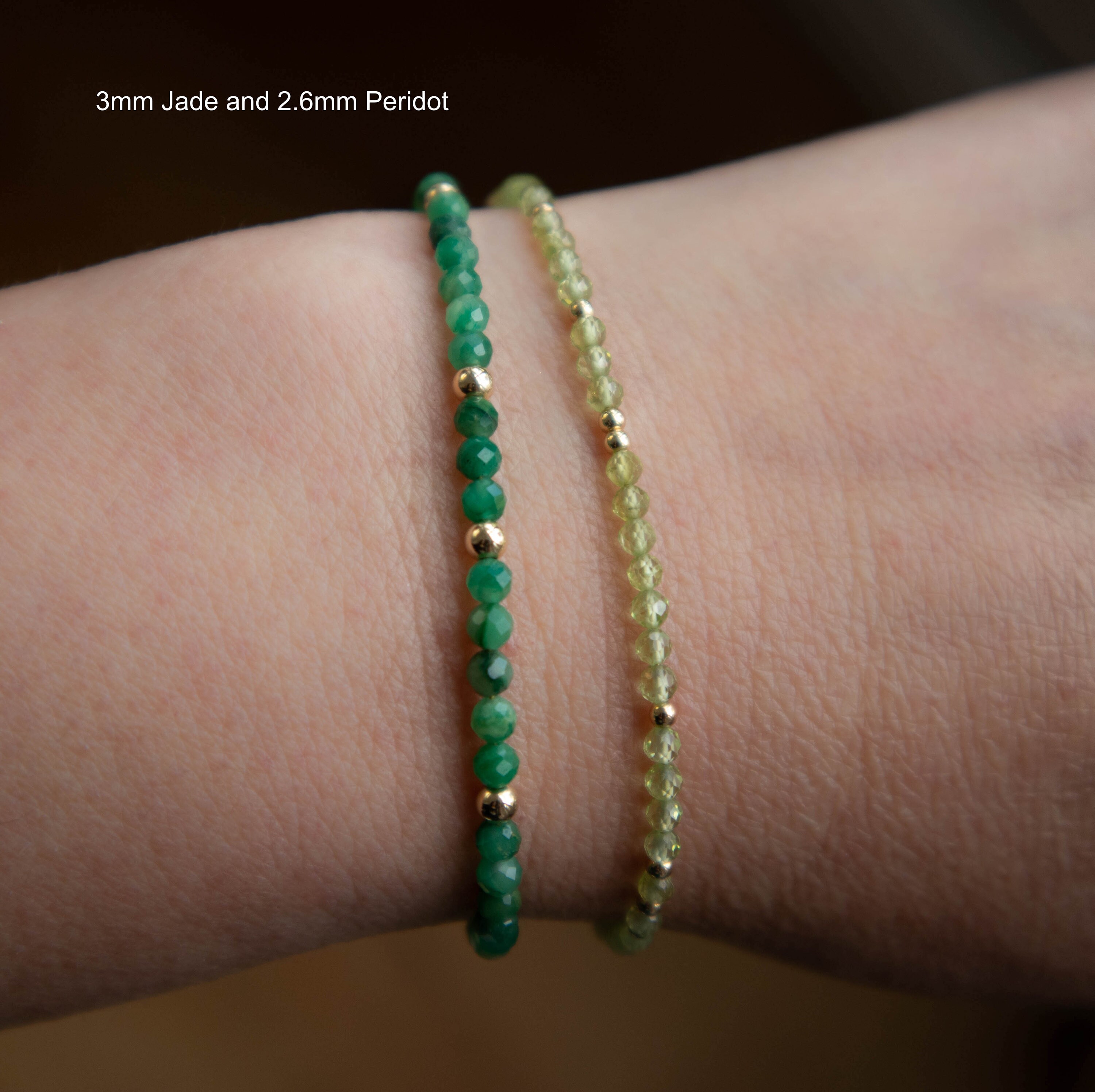 Jade Bracelet Dainty Green Jade Bead Bracelets for Women in Etsy UK