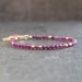 Ruby Bracelet, Wedding Anniversary Gifts, Ruby Birthstone Bracelet for Women in Gold, Silver&Rose Gold, Ruby Jewellery