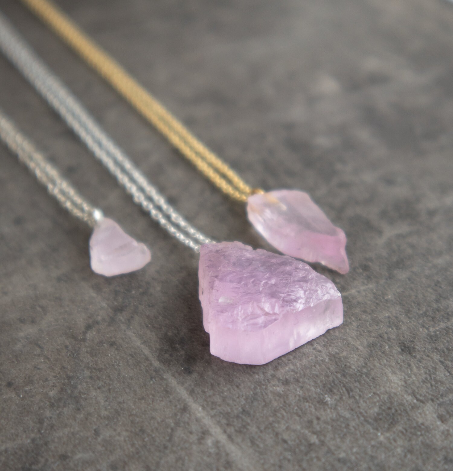 Kunzite necklace deals