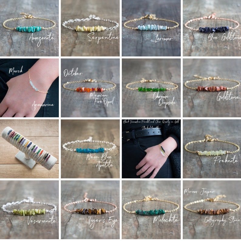 Amethyst Bracelet, February Birthstone Bracelet, Raw Stone Bracelets for Women, Amethyst Jewelry image 10