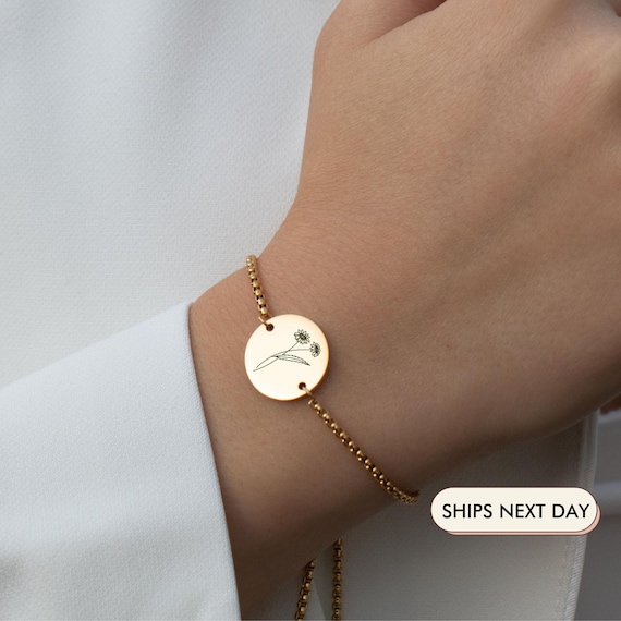 Birth month flower bracelet online