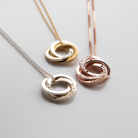Personalised Jewellery Mothers Day Gift Mom Necklace With Kids