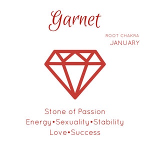 Garnet Birthstone Bracelet Natural Garnet Beaded Gemstone - Etsy
