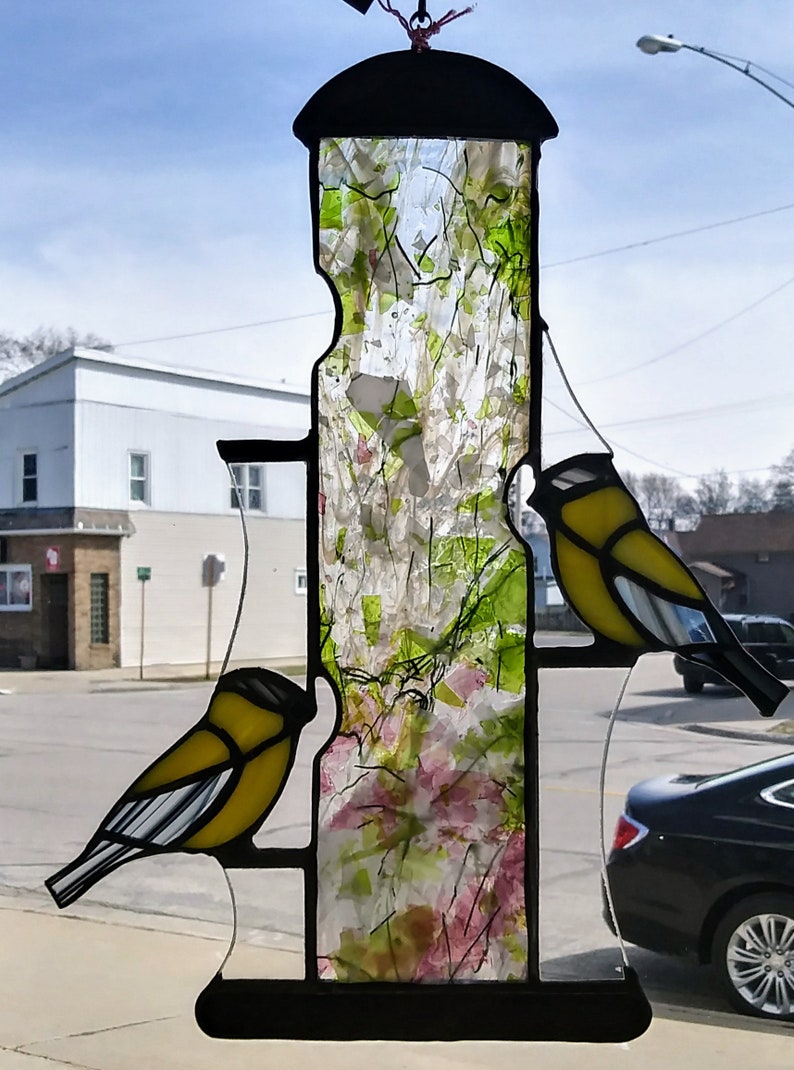 Yellow Finch Feeder Etsy
