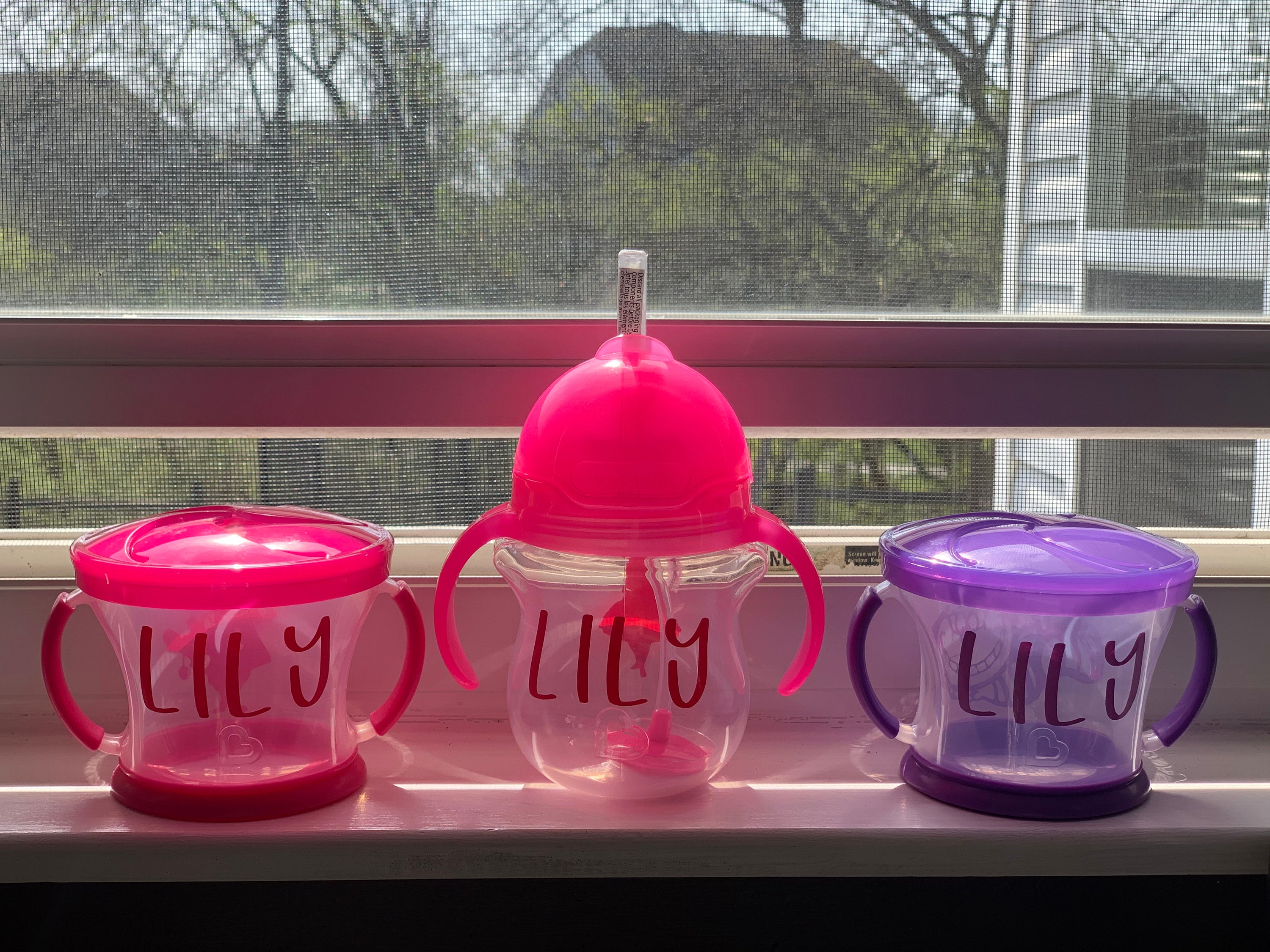 Personalized Snack Cup Baby Toddler Snack Containers Etsy