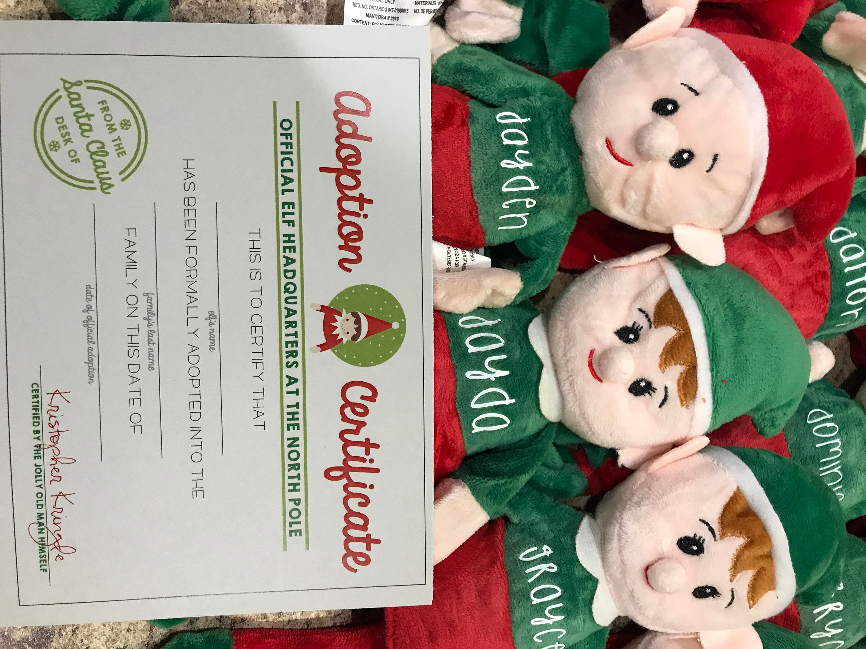 Personalized Elf - Christmas Gift - Stocking Stuffer - Plush Elf ...
