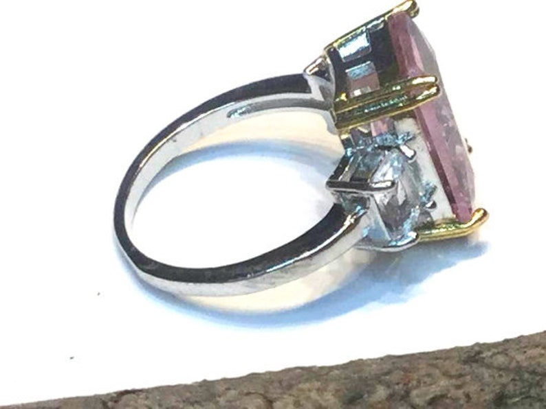 Empaths #1084 Pink Andara Crystal Ring With Authenticity Card Soul Healing Love Vibration Archangel Chamuel.Healing Emotional Trauma
