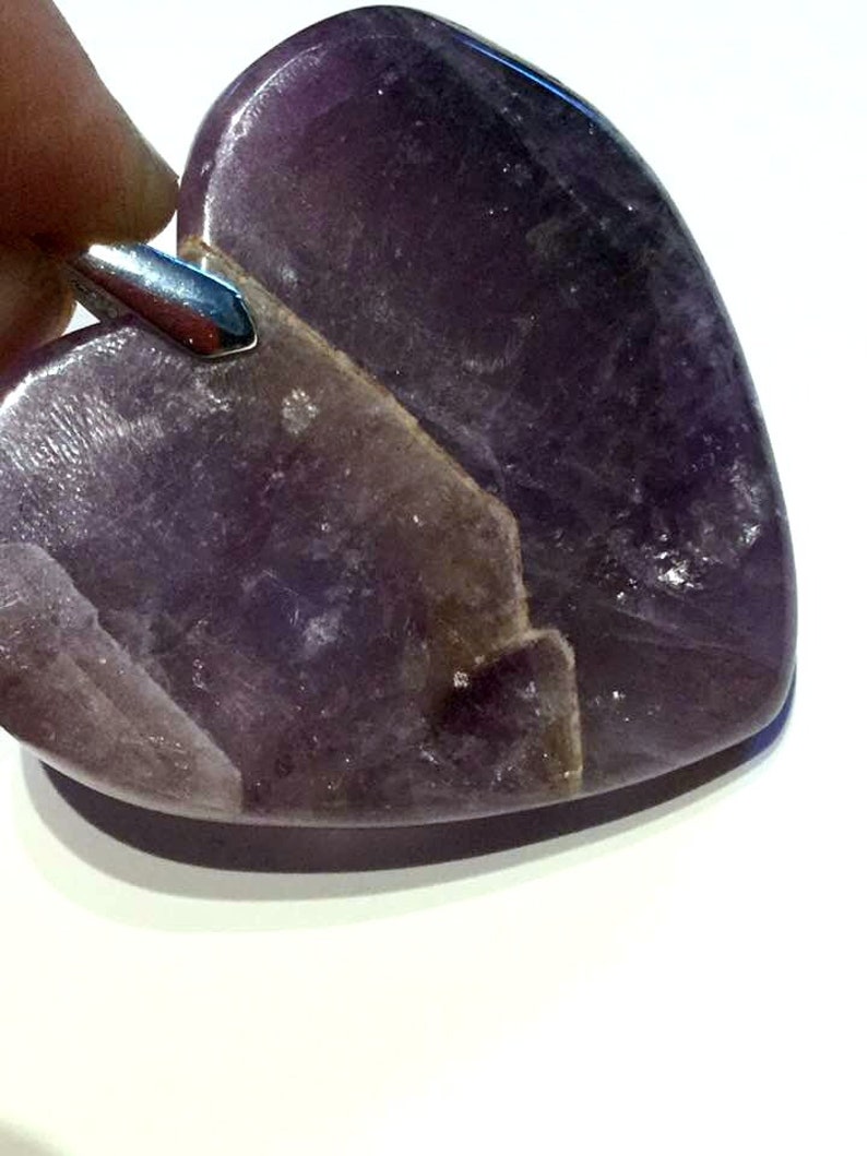 healing crystals #640 Auralite 23 Pendant Crystal Heart; 23 crystals in one Heart Pendant Empath protection Amethyst Pendant intuition