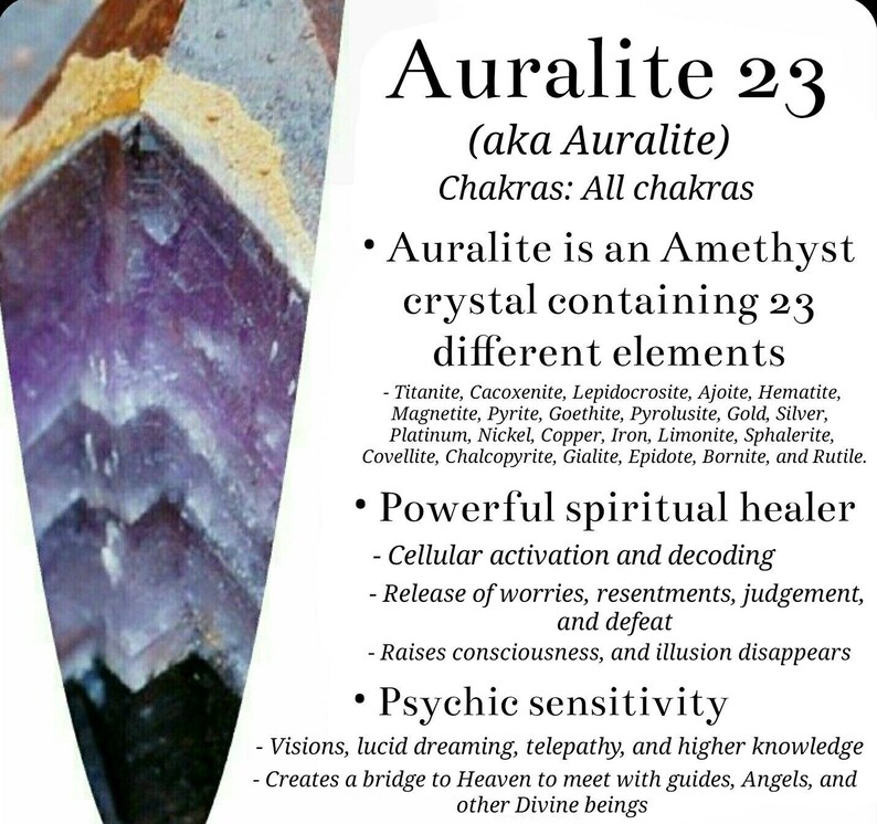 Protection #1213 Yoga Gift Grounding Reiki Self Care Crystals Nuummite Bracelet With Authentic Auralite 23 Beads Unisex Jewelry