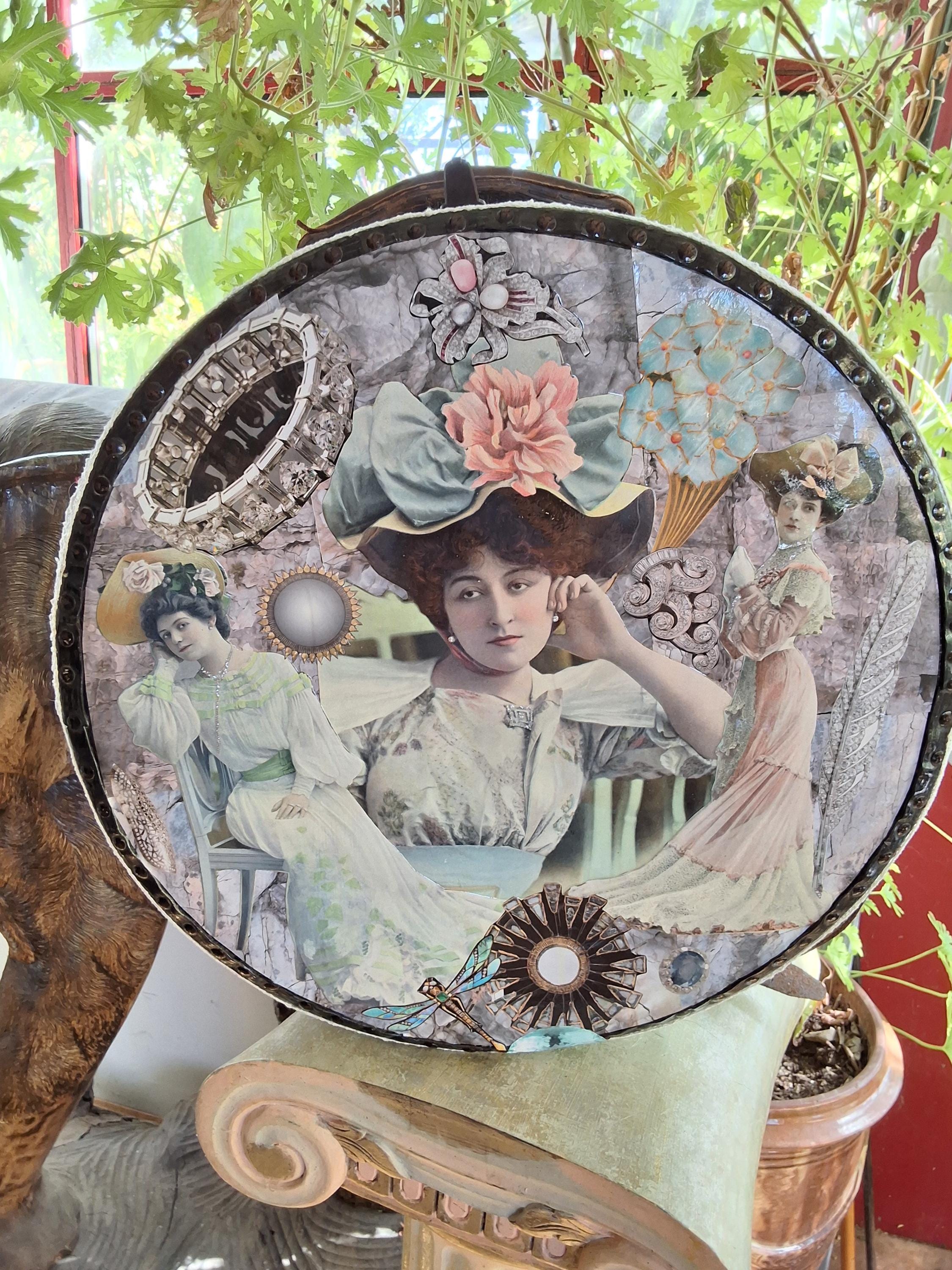 Large Vintage Hatbox - Etsy
