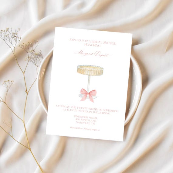Petals & Prosecco Bridal Shower Invitation | Digital Template | *Instant Download* | Luxury Wedding Stationery