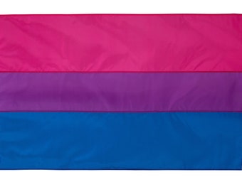 Bisexual Pride Flag, Hand-Sewn Bi Flag, Custom sizes available