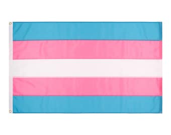 Transgender Pride Flag, Hand-sewn Trans pride flag, Custom Sizes Available