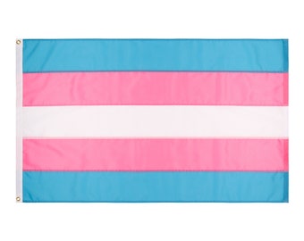 Transgender Pride Flag, Hand-sewn Trans pride flag, Custom Sizes Available