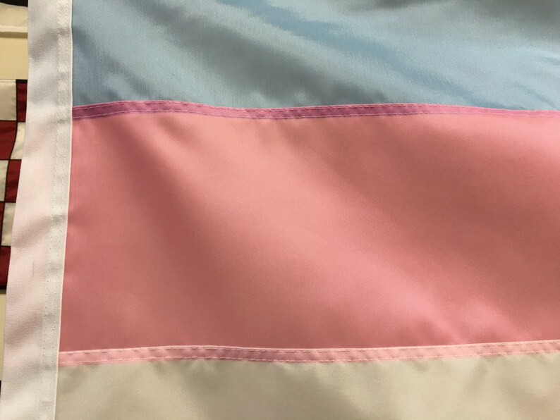 California/Transgender Pride Flag 3' x 5' Blue Pink image 1