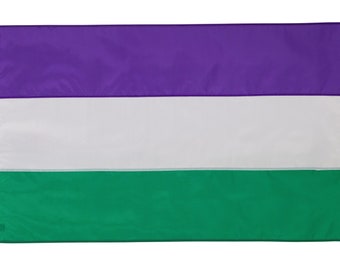 Genderqueer Pride Flag, Hand-sewn Genderqueer flag, Custom sizes available