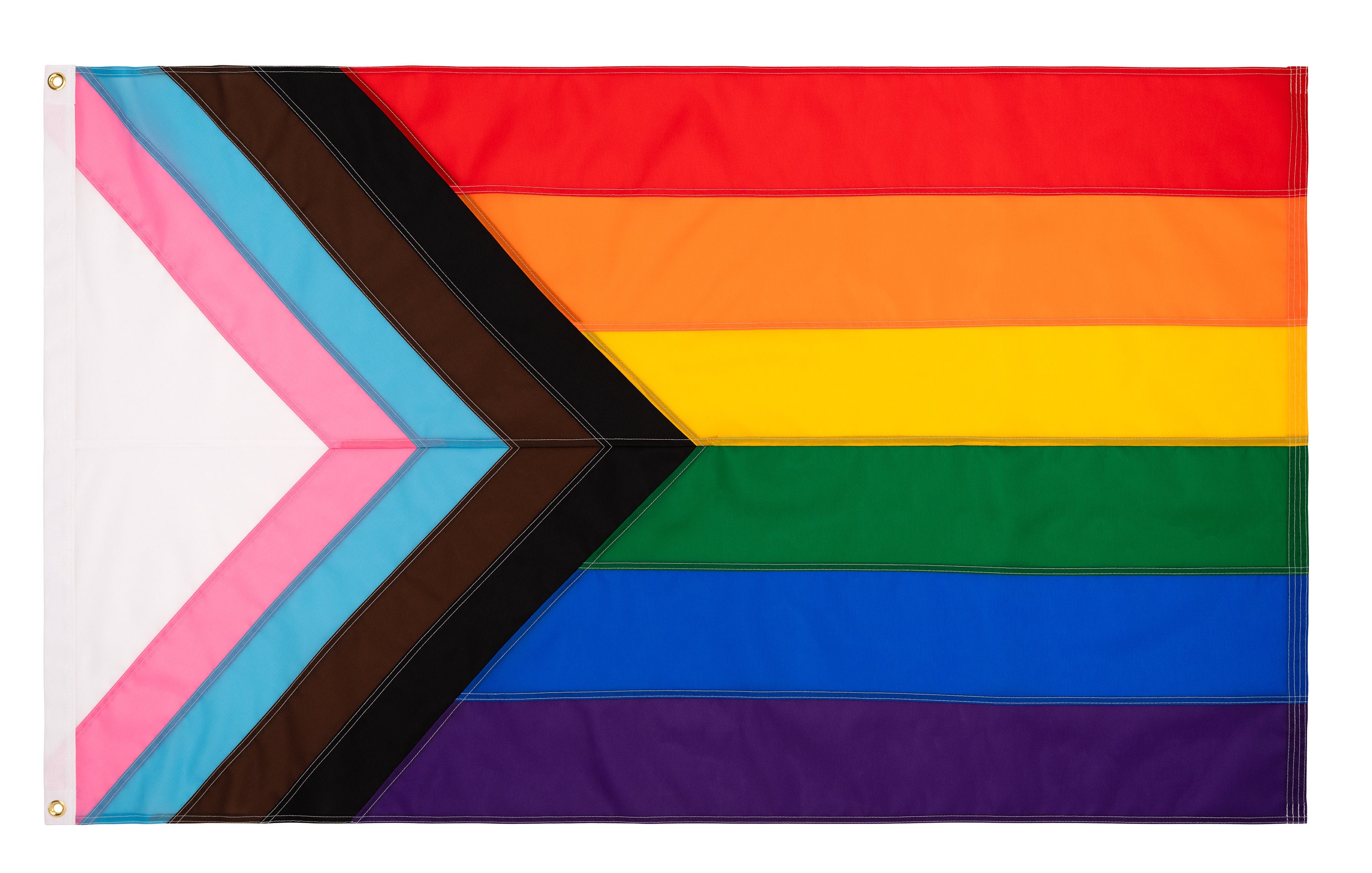 Rainbow Stripes Nylon 3 x 5 Foot Flag Indoor Outdoor Gay Pride LGBT Festival New 