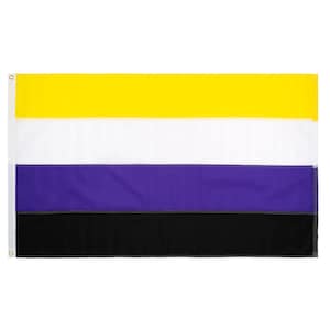 Non-Binary Pride Flag, Hand sewn Nonbinary Flag, Custom sizes available