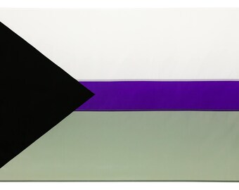 Demisexual Pride Flag, Hand-Sewn Demi Sexual Flag, Custom sizes available