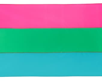 Polysexual Pride Flag, Hand-Sewn Poly Pride Flag, Custom sizes available