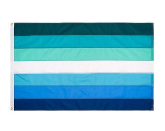 Gay Male Pride Flag, Hand-Sewn MLM Flag, Custom sizes available