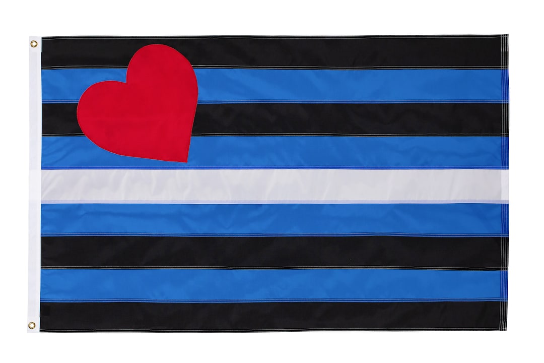 Leather Pride Flag, Handsewn Leather Flag, Custom Sizes Available Etsy