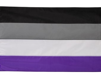 Asexual Pride Flag, Hand-Sewn Asexual Flag, Custom sizes available