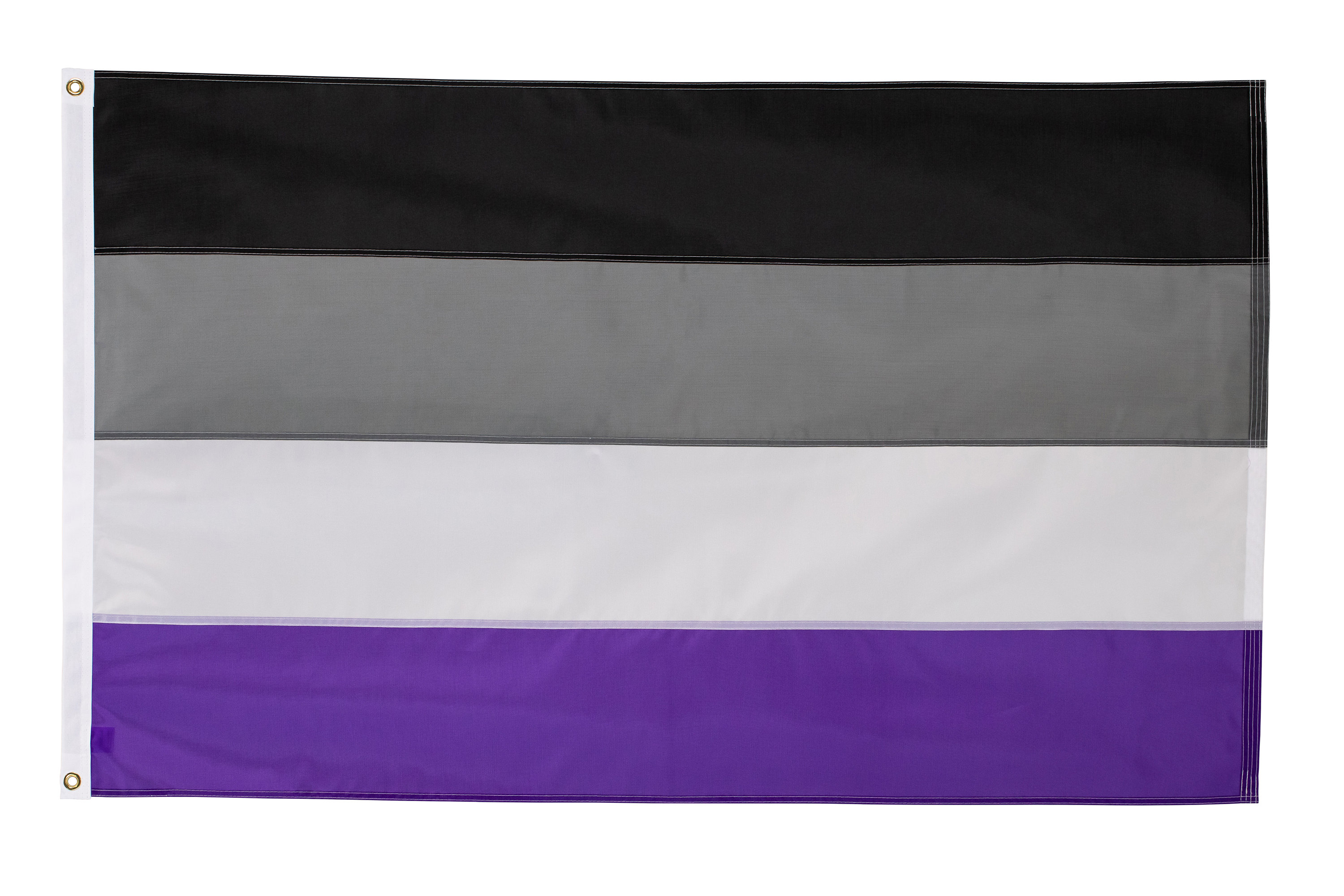 Asexual Flag Black Gray White Purple Pride Flag Nylon Etsy